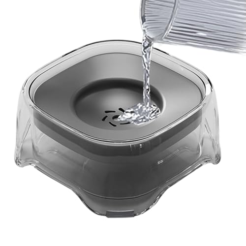 Demsyeq Ciotola d'acqua per cani No Splash | Ciotola galleggiante da viaggio per cani | per irrigazione senza schizzi, dispenser per irrigazione per gatti, gattini e cuccioli di piccola taglia