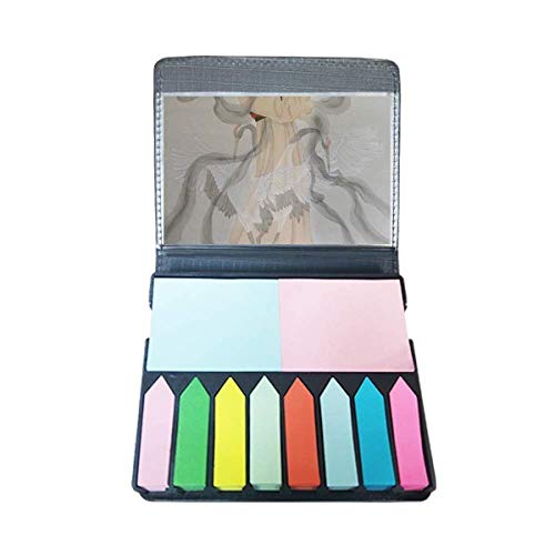 Éventail pliable Beauté Chinois bloc note auto-stick et marqueur page couleur
