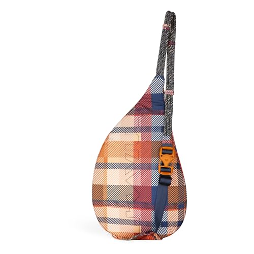 Image of KAVU Mini Rope Sling Pack with Adjustable Rope Shoulder Strap, Cabin Plaid
