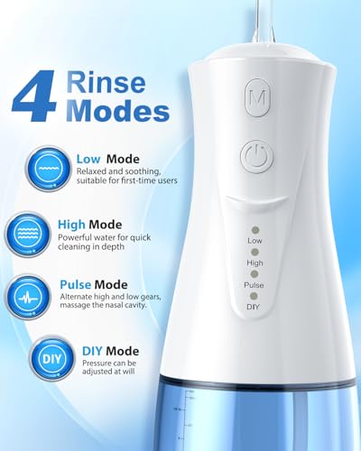 Nasal Irrigation System, 300ml, Sinus Rinse Machine (Royal Blue) - Image 2