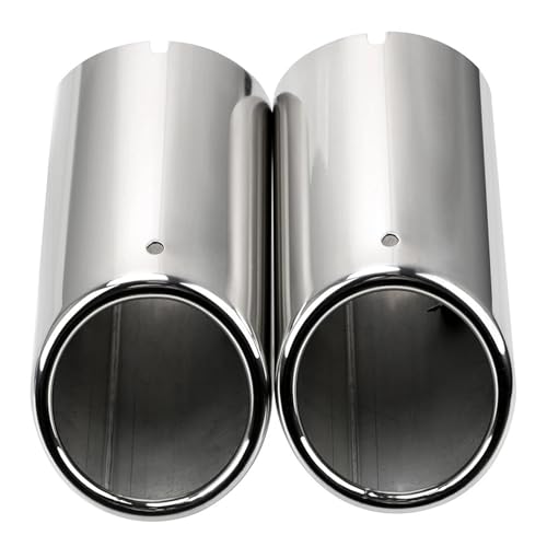 Embouts d'échappement inox argent pour masquer la rouille du pot de votre VW CC