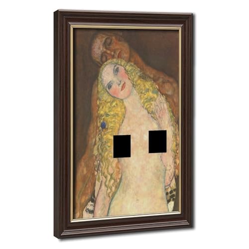 Impression sur toile Adam et Eve Klimt pour sublimer un bureau élégant