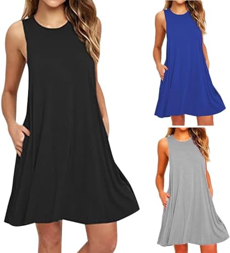 Summer Dresses for Women Casual Tank Dress Loose