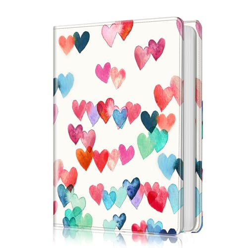 Fintie Photo Album for 4×6 Photos – 112 Pockets Vegan Leather Cover Memory Albums Book for Birthday Family Anniversary Vacation Pictures (raining hearts)
