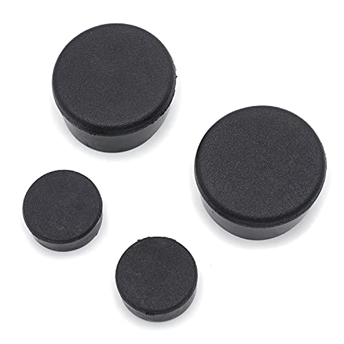 image for HTTMT MT261-004- 4x Black Motorcycle Parts Rubber Frame Plugs Compatib