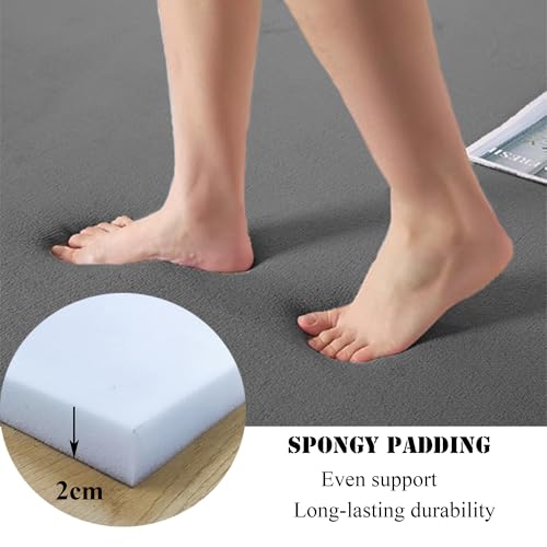 Tapis lavable grand format bleu foncé envers antidérapant