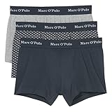 Marc O’Polo Body & Beach Herren Multipack M-Shorts 3-Pack Boxershorts, Nachtblau, Standard