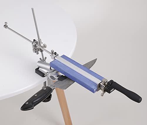 Latest 2023 Upgraded Ruixin Pro Rx-009 Knife Sharpener Professional Stainless Steel Kitchen Set 360 Degree Flip Fix-Angle With 4 Sharpening Stone Black #TOP5