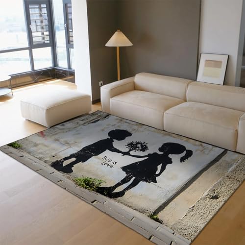 Tapis de chambre graffiti pour décoration intérieure d'ado