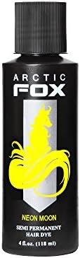ARCTIC FOX Vegan and Cruelty-Free Semi-Permanent Hair Color Dye (4 Fl Oz, NEON MOON)