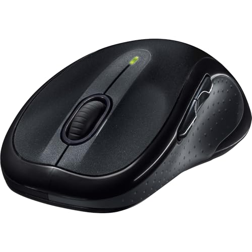M510 Mouse Wireless, 2,4 GHz con ricevitore USB Unifying, 1000 DPI con tracciamento laser, 7 tasti, 24 mesi di durata della batteria, PC / Mac / Laptop / Chromebook, Nero - Mouse gaming - Immagine 1