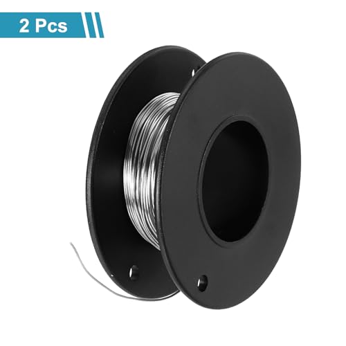QUARKZMAN 2 Stück 24 Gauge Nichrome Heizdraht 0.5mm x 7.5m Cr20Ni80 Schneidedraht Widerstandsdraht Hochtemperatur für Reparatur von Elektronischen Komponenten Chemie Technik Heizelemente