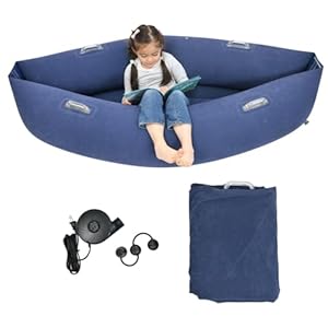 Sensory Chair for Kids — Inflatable Peapod for Children, Includes Electric Air Pump