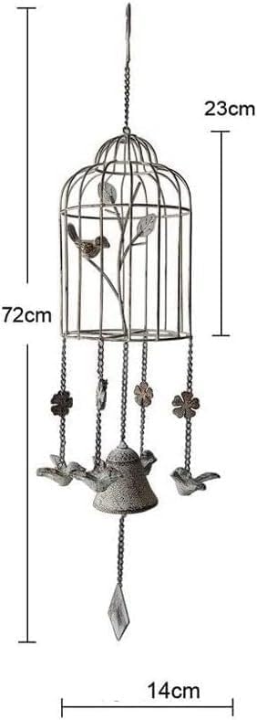 wind chimes for garden, Decor Windchimes Windchime Wind Chimes Retro Creative Wrought Iron Wind Chimes Home Decoration Garden Villa Balcony Jewelry Pendant Decoration Wind Chime (Size : B) (Size : E)