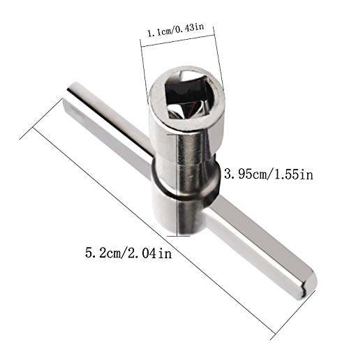 image for EASTROCK Drum Keys 5-Pack with Continuous Motion Speed Key Universal D