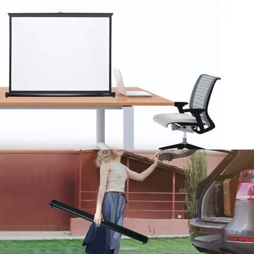 Pantalla de proyección manual 50" 16:9 portátil miniatura 5