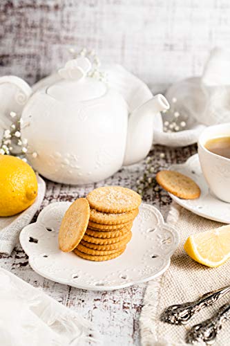 Image of Mandy's Cookie Thins, Zesty Lemon Flavor, 4.6 Oz, Pack of 6, 42 Cookies, Light & Crispy, Made with Real Lemon, Halal