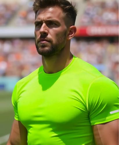 Workout Shirts Men Moisture Wicking T-Shirt Quick Dry Running Short Sleeve Gym Performance Active Tee Athletic Fit4