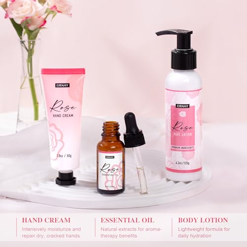 EIRNAY Birthday Gift Baskets Home Spa Relaxing Self Care Gift for Woman Mom Her Sister Wife Auntie Care Package Thank You Gift Bridal Shower for Women Friendship Ideas