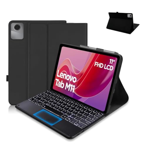 Custodia Con Tastiera Per Lenovo Tab M11 11" - Layout Italiano, Wireless, Magnetica, Protezione Completa