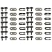 HURI 6set Chain Master Link for Motorized Bicycle Bike 49cc 66cc 80cc 2 Stroke Engine #415