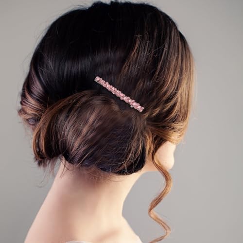 Pinzas de pelo de cocodrilo resistentes con gemas de imitación 6