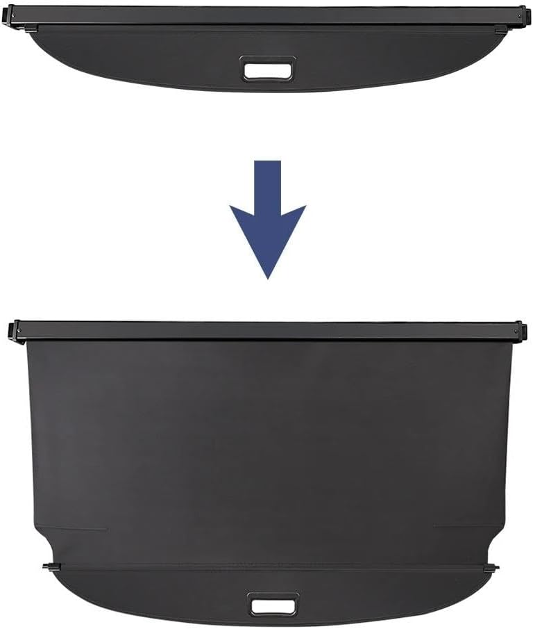 For Nissan For Terra 2018+ Retractable Cargo Cover For Trunk Privacy/Luggage Security Auto Accessories Sturdy Boot Cover(Canvas)