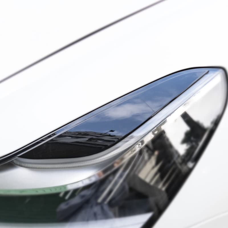 Auto koplamp wenkbrauwen, voor Tesla Model 3 2016-2022, koplamp Lamp Sticker Oogleden Trim Cover,A-carbon Fibre