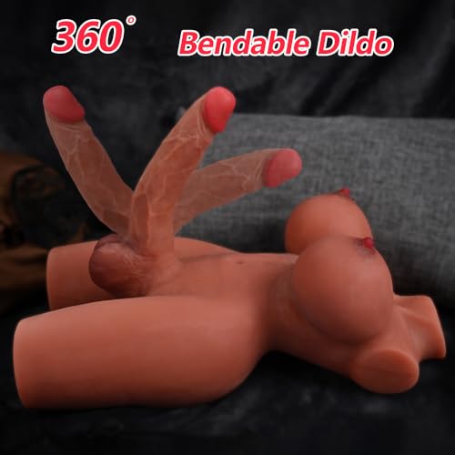 Image of ferch Sex Doll with 7.2in Realistic Dildo for Women Sex, Male Masturbator with Big Breasts Anus for Men Masturbation, Shemale Love Doll for Male /Female /Couples(12LB)