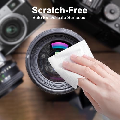Image of Lens & Screen Cleaning Wipes, Individually Wrapped for Eyeglasses, Phones, Laptops, and TVs - Quick-Drying, Streak-Free, Portable, Pre-Moistened Wipes for Electronics & Glass Surfaces, 30 Pack