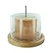 Bistrot CMKD3160 Quesera C/Tapa Tete DE MOINE, Madera, Beige, 18.3 x 18.3...
