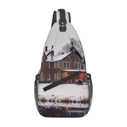 Bolsa tipo sling negra para hombre y mujer