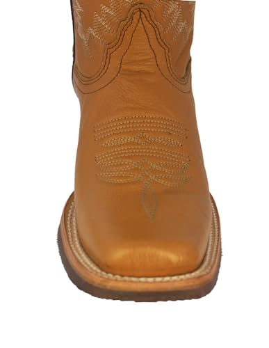 Texas Legacy Mens Buttercup Western Leather Cowboy Boots Rodeo Wear Square Toe4