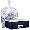 Plasticplace 40-45 Gallon Trash Bags 12 Microns Clear High Density Garbage Can Liners 40 x 48 (250 Count)