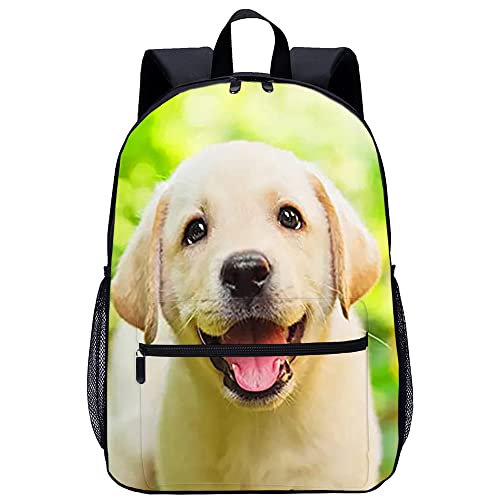 Sac à dos d'école motif imprimé 3D chien cartable de mode rigide 45cm pour collège et voyage