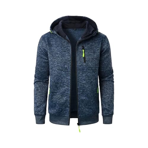 Streetwear Mens Long Sleeve Sweatshirts Zipper Hooded Oversize Warm Jacket Coat Outdoor Tracksuit Fashion