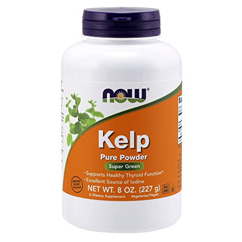 NOW Supplements, Kelp Powder, Certified Organic, Excellent Source of Iodine, Super Green, 8-Ounce