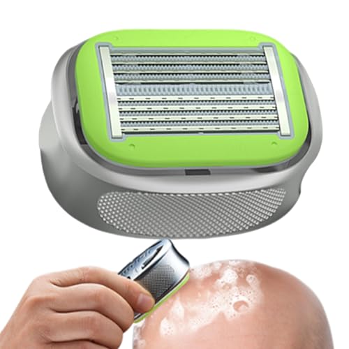 Rasoio manuale per testa | Trimmer manuale con rasoio a secco umido | Dispositivo per la cura del cuoio capelluto gambe braccia viso uso quotidiano viaggio anziani e atleti