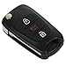 KEYALL 2 Pack 3 buttons Remote Control Car Key Fob 2010-2013 Fit for Kia Soul 1.6L,2010-2013 Fit for Kia Soul 2.0L NYOSEKSAM11ATX