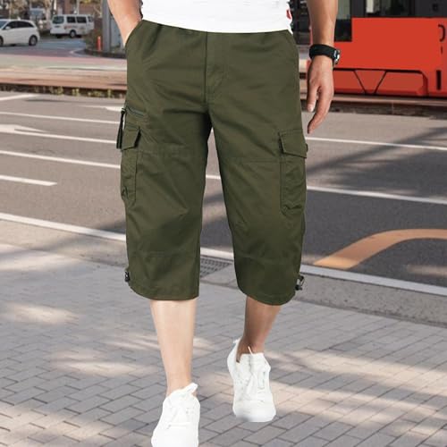 Shorts casual cargo deportivos de algodón para hombre miniatura 2
