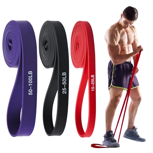 Gomas Elasticas Musculacion, 100% Látex Bandas Elasticas Musculacion, Cintas Elasticas Musculacion, Bandas Elasticas Fitness para Hombres Mujeres Fitness/Yoga/Entrenamiento de Fuerza