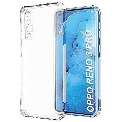 Dashmesh Shopping Back Cover for Oppo Reno 3 Pro (Soft & Shockproof Back Case with inbuilt Cushioned Edges) Transparent (B09R11KZ77) Amazon Price History, Amazon Price Tracker