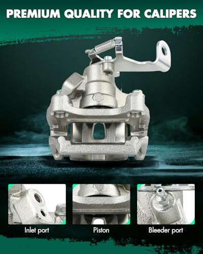 Image of SCITOO 19B7123 19B7122 Rear Left & Right Disc Brake Calipers w /Bracket Fit For Mazda For CX-5 2013-2015, Single Piston