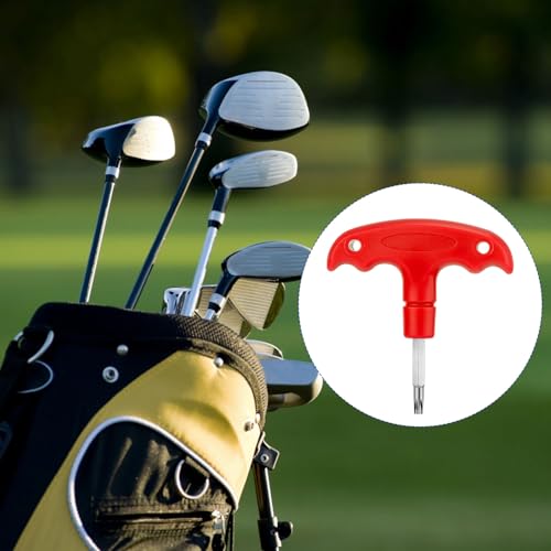 Llave dinamométrica para golf con mango de plástico rojo ajustable para palos driver 8