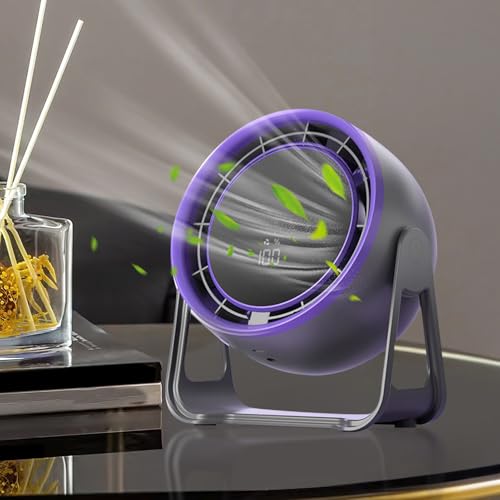 Circulateur d'air portable 100 vitesses avec affichage digital pour maison et camping