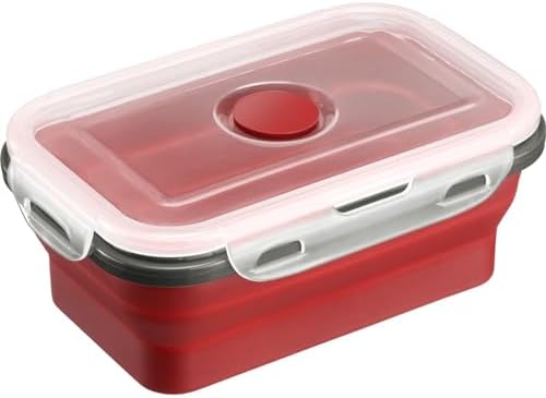 Westmark Foldable Food Storage Container - Practical Lunch Box Ideal for Work and Travel or for Storing Sausage and Cheese, Dishwasher Safe, Square, BPA-Free - 600 ml image 3