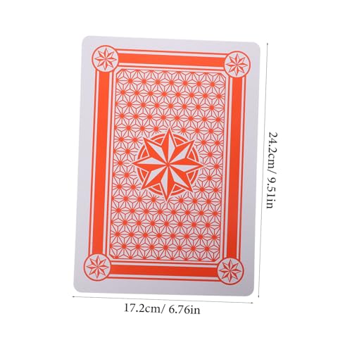 Toyvian Übergroße Spielkarten Jumbo Poker Karten Großes Kartenset Aus Plastik Für Partys Zuhause Camping Reisen Mit Glatter Oberfläche Und Guter Handhabung – Bild 8