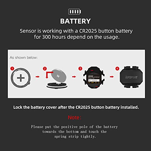 Igpsport Bike Cadence Sensor Compatible Ant+ & Bluetooth Wireless Cadence Sensor #TOP6