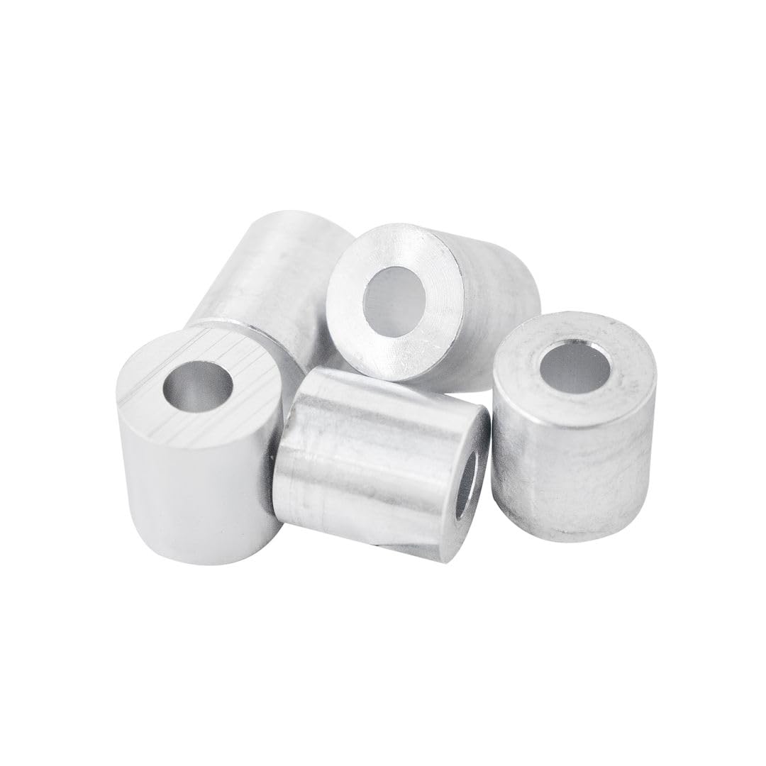 Aluminum Spacer 3/4 OD x 5/16 ID x Choose Your Length, Round Spacer Unthreaded Standoff Bushing Plain Finish, Fits screws bolts 5/16 or M8 by Metal Spacers Online (13/16 Length, 10 Pack)