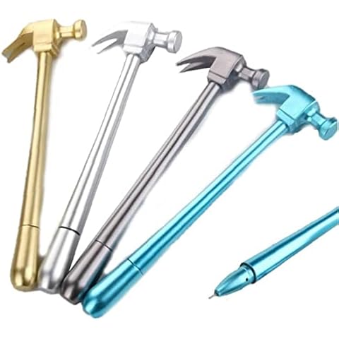YOUXIU Hammer Shaped Gel Pens 4pcs Detachable Ball Pens Cute Novelty Gel Ink Pen for School Office Writing Supplies Cover
